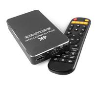 ACEMAX Lettore multimediale digitale 4K con custodia in metallo - Supporto SSD integrato / HDD da 2,5 pollici, USB 3.0 Type-C, riproduzione automatica e loop, senza bisogno di Wi-Fi, lettore