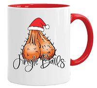 Acen Merchandise Jingle Balls - Tazza di Natale bella e divertente come idea regalo stampata su entrambi i lati