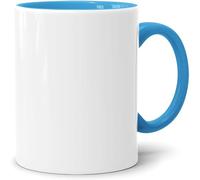 Acen Merchandise Tazze a sublimazione senza stampa di alta qualità, con paletta in ceramica o set | tazze a sublimazione con inchiostro (144 pezzi, interno e manico, azzurro)