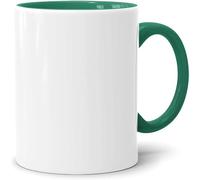 Acen Merchandise Tazze a sublimazione senza stampa di alta qualità, in ceramica o in set, tazze a sublimazione con inchiostro (24 pezzi, verde)