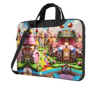 ACEPrints Borsa porta computer con maniglia e stampa Candy Land per laptop da 13, 14 e 15,6 pollici, adatta a uomini e donne.