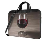 ACEPrints Borsa porta computer da 13, 14 e 15,6 pollici con stampa a bottiglia di vino e maniglia, ideale per uomo e donna.