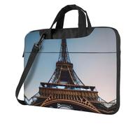 ACEPrints Borsa porta laptop da 13, 14 e 15,6 pollici con maniglia e stampa della Torre Eiffel di Parigi, adatta a uomini e donne.
