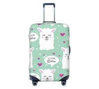 ACEPrints Coprivaligia No Drama Llama, protezione per valigia lavabile di alta qualità con cerniera di sicurezza e chiusura con fibbia, adatta a bagagli da viaggio da 18 a 32 pollici