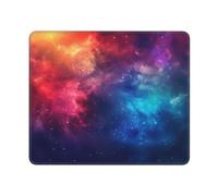 ACEPrints Tappetino per mouse rettangolare antiscivolo con motivo galassia arcobaleno colorato per scrivania, 9,8 x 11,8 pollici
