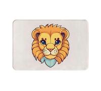 ACEPrints Zerbino di benvenuto con stampa di un simpatico leoncino - Zerbino assorbente per bagno e cucina - 16x24 pollici