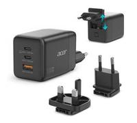 Caricatore GaN Acer PD100W 2x USB-C 1x USB-A nero cavo 1,5 m ricarica ultraveloce