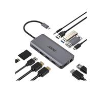 Acer Adattatore Multiporta USB Type-C 12 in 1 | Argento