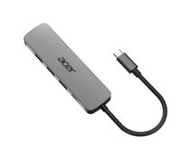 Acer 5in1 Type C Dongle, USB 3.2 Gen 1 Type-C, 100 W, Argento, 3840 x 2160 Pixel, 60 Hz