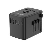 Acer Adattatore da viaggio universale con 5 porte USB (3 USB-C) 5,8 A, potenza di uscita mondiale per Stati Uniti su Europa, Regno Unito, Francia, Germania
