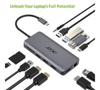 Acer Adattatore Multiporta USB Type-C 12 in 1 | Argento