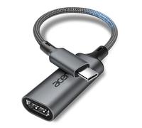 acer Adattatore USB-C a HDMI 4K@60Hz, compatibile Thunderbolt 3/4, Adattatore Type-C a HDMI 2.0, Alluminio + Nylon,per Serie iPhone 15/16/17, MacBook, iPad Pro/Air, iMac, S26, Surface Pro, Dell, ecc.