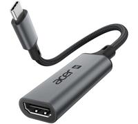 Acer Adattatore USB C HDMI 8K@60Hz,4K@240 Hz, HDMI 2.1, 48Gbps | Unidirezionale, HDR, compatibile con Thunderbolt 5/4/3 per MacBook Pro/Air, iPad Pro, iPhone 17/16/15, XPS, Galaxy, ecc.