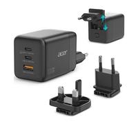Caricatore GaN Acer PD100W 2x USB-C 1x USB-A nero cavo 1,5 m ricarica ultraveloce