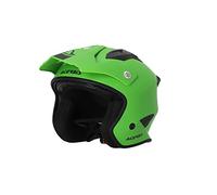 Acerbis Aria Solid, casco aperto M male Opaco Verde Fluo/Nero
