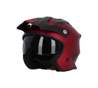 Acerbis Aria Metallic Casco Jet, rosso, taglia XS