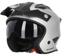 Acerbis Casco Jet Aria Metallic Argento Taglia S Uomo