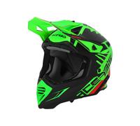 Acerbis X-Track, casco da motocross XS male Opaco Verde Fluo/Nero/Rosso