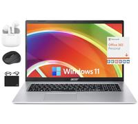 acer Aspire 1 Slim 15,6" FHD Flagship Laptop, 8GB RAM, 384GB (256GB PCIe +128GB eMMC), processore Intel Celeron dual-core, porta Ethernet, WiFi, webcam, Office 365, Windows 11S +HubxcelAccessory