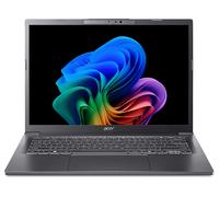 ACER Aspire 14 AI A14-52M-75D6 Copilot+ PC NOTEBOOK, 14 ", processore Intel® Intel Core Ultra 7 256V, Intel® Arc™ Onboard Graphics, RAM 16 GB, 512 GB SSD, Grigio, Windows 11 Pro