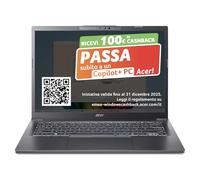 acer Aspire 14 AI Laptop | Display 14” WUXGA OLED | Intel Core Ultra 5-226V | 16 GB RAM | 512 GB SSD | Copilot+ PC | Windows 11 | QWERTY | PC Portatile IA