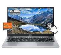 Acer Aspire 3 Touchscreen 15.6" FHD Laptop 2023 16GB LPDDR5 1TB SSD, AMD Ryzen 5 7520U Quad-Core, WiFi 6, Bluetooth 5.2, webcam HD, HDMI, argento, Windows 11, accessorio GM