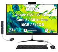 Acer Aspire C27 All-in-One Desktop, 27" IPS FHD, Ryzen 7 5825U