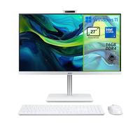acer Aspire C27A-GRPL Computer Fisso All in One, Pc Desktop, Processore Intel Core 5 120U, Ram 16 GB DDR4, 512 GB SSD, Display 27" IPS FHD 120 Hz, Intel Graphics, WiFi 6, Webcam, Windows 11 Home