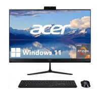 acer Aspire - Computer desktop IPS FHD All-in-One da 27", frequenza di aggiornamento 120 Hz, CPU AMD 8-Core Ryzen 7 (fino a 4,5 GHz), RAM DDR4 da 64 GB, SSD da 1 TB, WiFi 6E, Bluetooth 5.3, KB e mouse