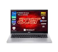 acer Aspire Go, Pc Portatile Silver Intel i7-13620H 10 Core 3.5 Ghz, Ram DDR5 16Gb, SSD NVMe 512Gb, Display 15,6" FHD, Notebook con Win 11 Pro, Wi-FI 6, Garanzia Italia