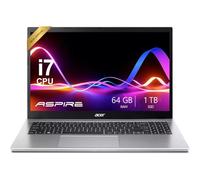 acer Aspire Premium 15,6" FHD portatile con tastiera retroilluminata | Intel Core i7-1255U fino a 4.7GHz | 64GB RAM - 1TB PCIe SSD | Wi-Fi 6 | Iris Xe Graphics | Webcam | Elegante e portatile | Win11