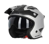Acerbis Aria Metallic Casco Jet, argento, taglia XS