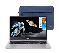 acer Chromebook 315 15,6" FHD IPS Laptop, CPU Intel 2-Core, 4GB RAM|64GB eMMC, Chrome OS, Wi-Fi 6| Custodia protettiva | Peso leggero | Sicurezza integrata | Batteria per tutto il giorno per affari e