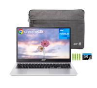 acer Chromebook 315 15,6" HD Laptop per casa e studenti, Intel Pentium N6000, 4 GB di RAM 384 GB di memoria (128 GB eMMC + scheda SD da 256 GB), Wi-Fi 6, tastiera numerica, 2 x Display Port, Type-C