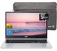 acer Chromebook 315 15,6 pollici FHD Laptop per studenti, processore Intel Celeron N4500, 4 GB di RAM, 64 GB eMMC + scheda SD da 128 GB, WiFi 6, fino a 10 ore di durata della batteria, webcam HDR,