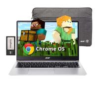 acer Chromebook 315 laptop, display HD da 15,6 pollici, Intel Pentium N6000, 4 GB LPDDR4X, 288 GB di memoria (128 GB eMMC + set docking station da 160 GB), Num Pad, Wi-Fi 6, lunga durata della