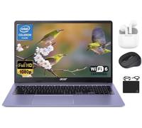 acer Chromebook Flagship - Luce per computer portatile, display FHD da 15,6 pollici, DualCore Intel Celeron N4500, 4 GB di RAM, 128 GB di memoria (64 GB eMMC + scheda da 64 GB), Wi-Fi 6, oltre 10 ore