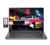 acer Chromebook Plus 14" FHD Touchscreen Laptop, Processore Intel i3-N305, 8GB LPDDR5 RAM, 672 GB di memoria (512GB SSD+160GB Docking Station Set), Intel UHD Graphics, Wi-Fi 6E, Chrome OS, Grigio
