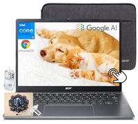acer Chromebook Plus 514 Laptop con Google AI, Intel 8-Core i3-N305, 8 GB LPDDR5, 2 TB SSD, 32 GB USB C Flash Drive, 14" FHD IPS Touch Screen, Wi-Fi 6E, Webcam 1080P, Chrome OS, mouse brevettato