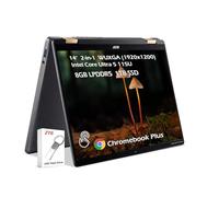 acer Chromebook Plus Spin 714 Laptop 2-in-1 con Google AI, 14 pollici WUXGA IPS Touch, Intel Core Ultra 5 115U, 8GB LPDDR5 1TB SSD, retroilluminato KB Wi-Fi6E Chrome OS, grigio acciaio, w/2TB USB