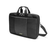 Acer Clamshell Bag Premium 15,6" - Borsa per computer portatile fino a 15,6 pollici, impermeabile, imbottita per notebook, con tracolla/tracolla, valigetta, borsa a tracolla, viaggio, università, nero