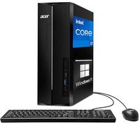 acer Computer desktop SFF 2025 Intel Core i7-14700K (Beats i9-12900K), RAM da 32 GB, SSD PCIe da 1 TB, grafica Intel UHD 730, Wi-Fi, supporto 2 monitor 4K, tastiera e mouse, Bluetooth, RJ45, Windows