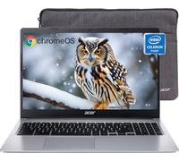 acer Computer portatile Chromebook 315, display HD da 15,6 pollici, Intel Celeron N4020, 4 GB di RAM|64 GB eMMC, Wi-Fi, Chrome OS, supporto per mouse e cuffie, per studenti universitari e affari