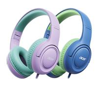 Acer Confezione da 2 cuffie per bambini per scuola, jack da 3,5 mm, con microfono HK03-2P