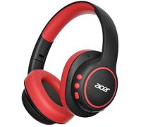 Acer Cuffie Bluetooth per Bambini Regolabile, Volume Limitato a 85dB, Nero Rosso