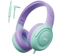 Acer Cuffie con filo per bambini, ideali per la scuola: cuffie on-ear con limitatore di volume a 85/94 dB, jack da 3,5 mm, pieghevoli e stereo. Adatte ai più piccoli (maschi e femmine)