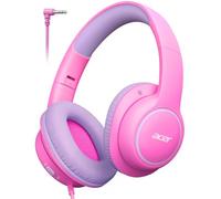 Acer Cuffie per bambini cablate per la scuola, design over-ear, limite di volume sicuro 85/94 dB, jack da 3,5 mm, pieghevoli, per bambini, ragazzi, ragazze, aule, lettori Yoto, Chromebook da viaggio