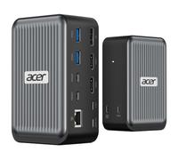 Acer Docking station USB-C 10 Gbps 12-in-1, Supporto tre display 4K@60 Hz | 2 HDMI 4K@60Hz + DP 8K@30Hz, 2 USB-C 10Gbps, PD 100W, Ethernet, 2 USB-C e 2 USB 3.0; compatibile con HP, Dell e Windows.