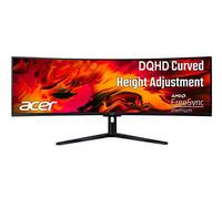 Acer EI491CUR Sbmiipphx - Schermo da gioco 49" 1800R 32:9 curvo DQHD (5120 x 1440) Zero-Frame | AMD FreeSync Premium | Fino a 120 Hz | 4 ms | 94% DCI-P3 | 2 x Display Port v1.4, 2 HDMI 2. 0. 1 uscita