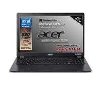 acer Extensa 15 Pc Portatile, Notebook con Cpu Intel Core i3-1005G1, Ram 8 GB DDR4, SSD da 256 GB Nvme, Display 15.6" FHD, Grafica Intel UHD, Windows 10 Pro, Office Pro 2021, pronto all'uso, Italia